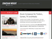 Tablet Screenshot of jonathanwrightmusic.com